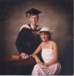 Jayne and I in pic taken at my Graduation